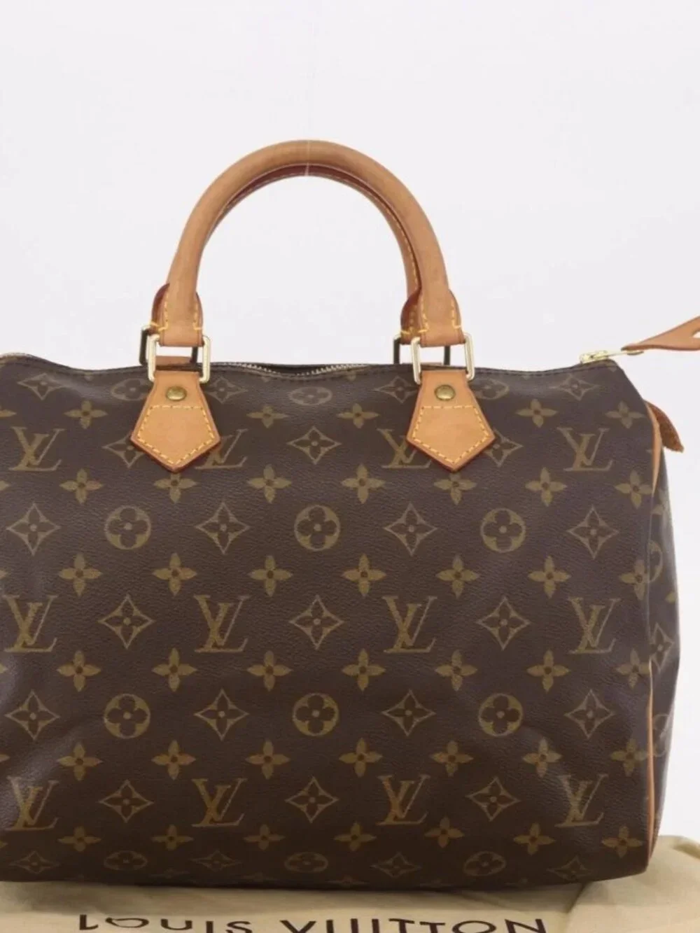 LOUIS VUITTON Monogram Speedy 30 Hand Bag M41526 LV Auth 187949A